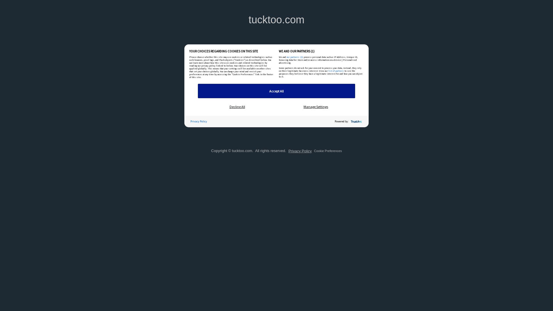 Website status tucktoo.com is   ONLINE