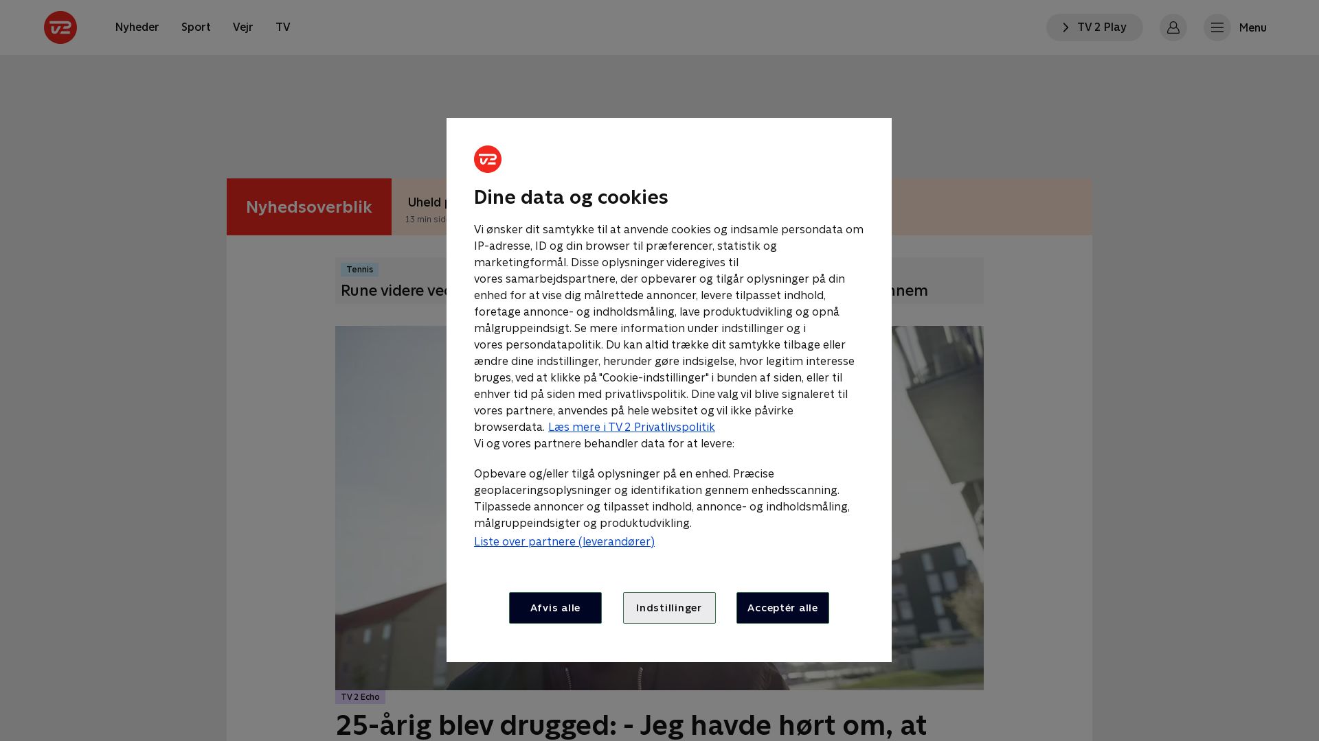 Website status tv2.dk is   ONLINE
