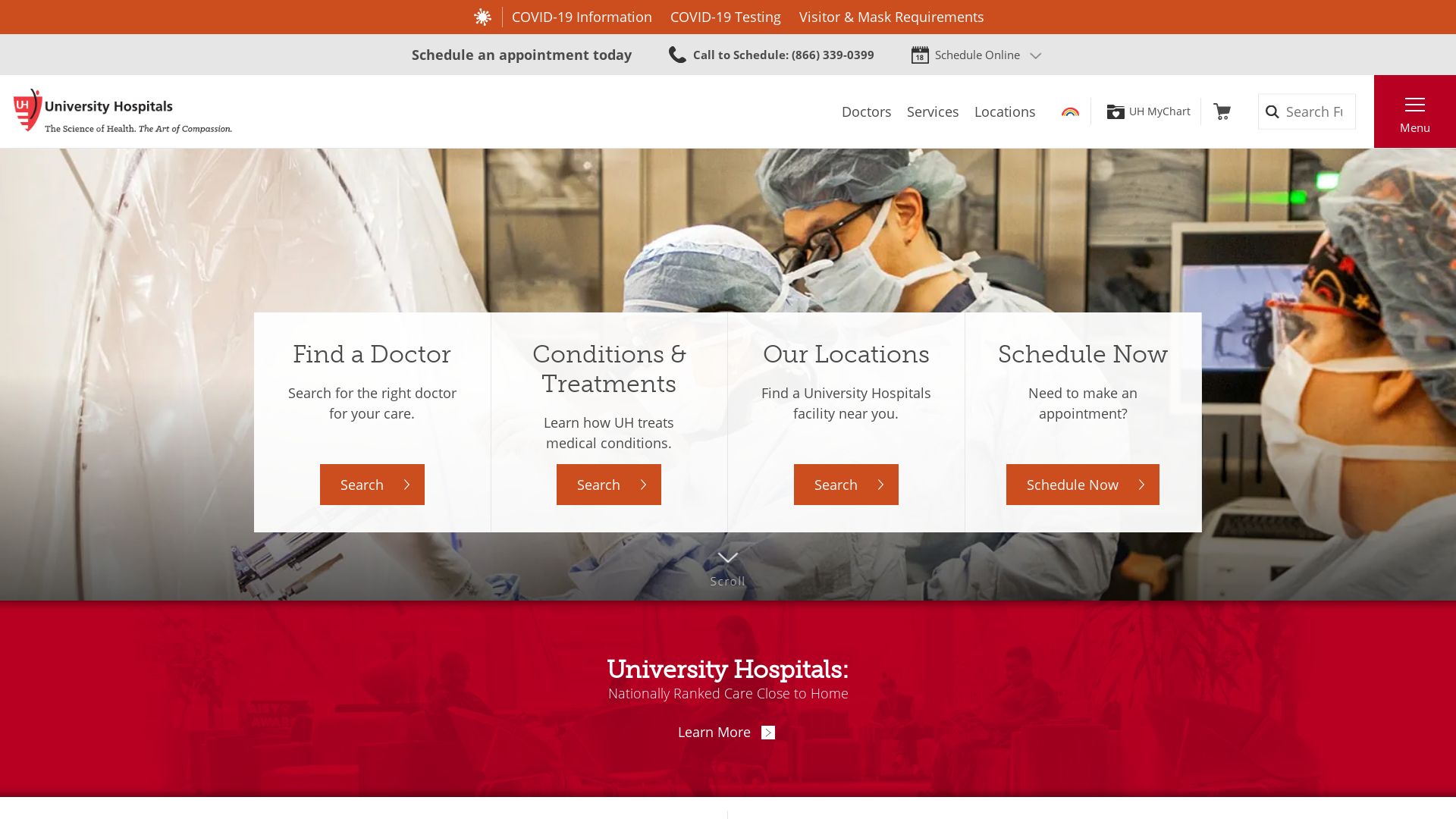 Website status uhhospitals.org is   ONLINE