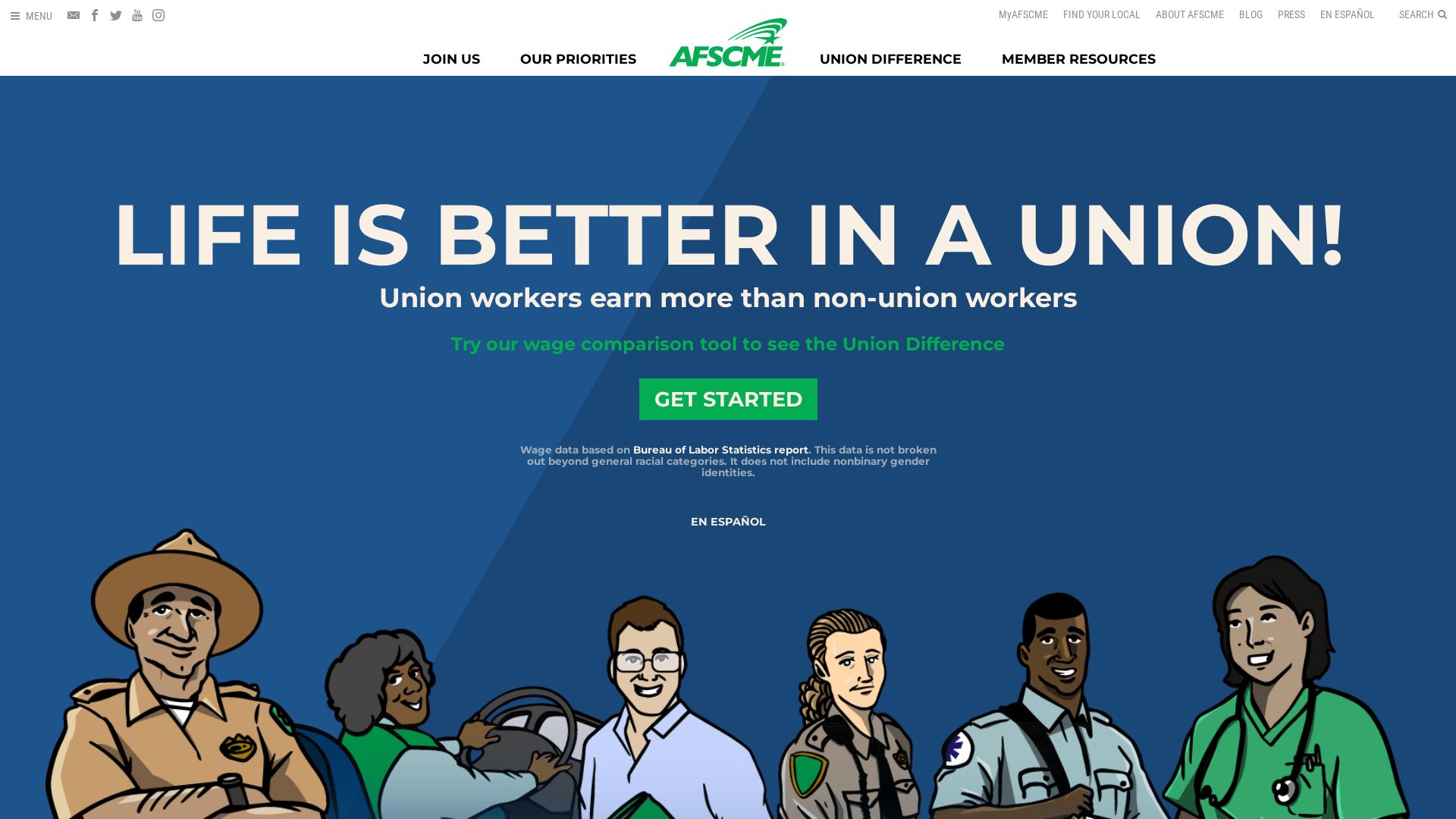 Website status union-wages.org is   ONLINE