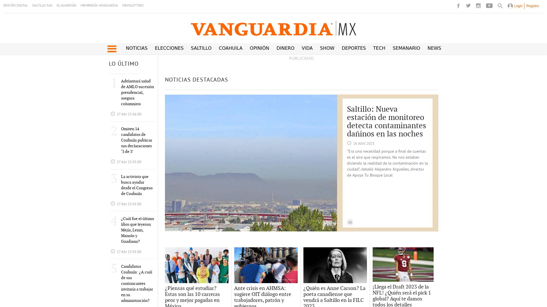 Website status vanguardia.com.mx is   ONLINE