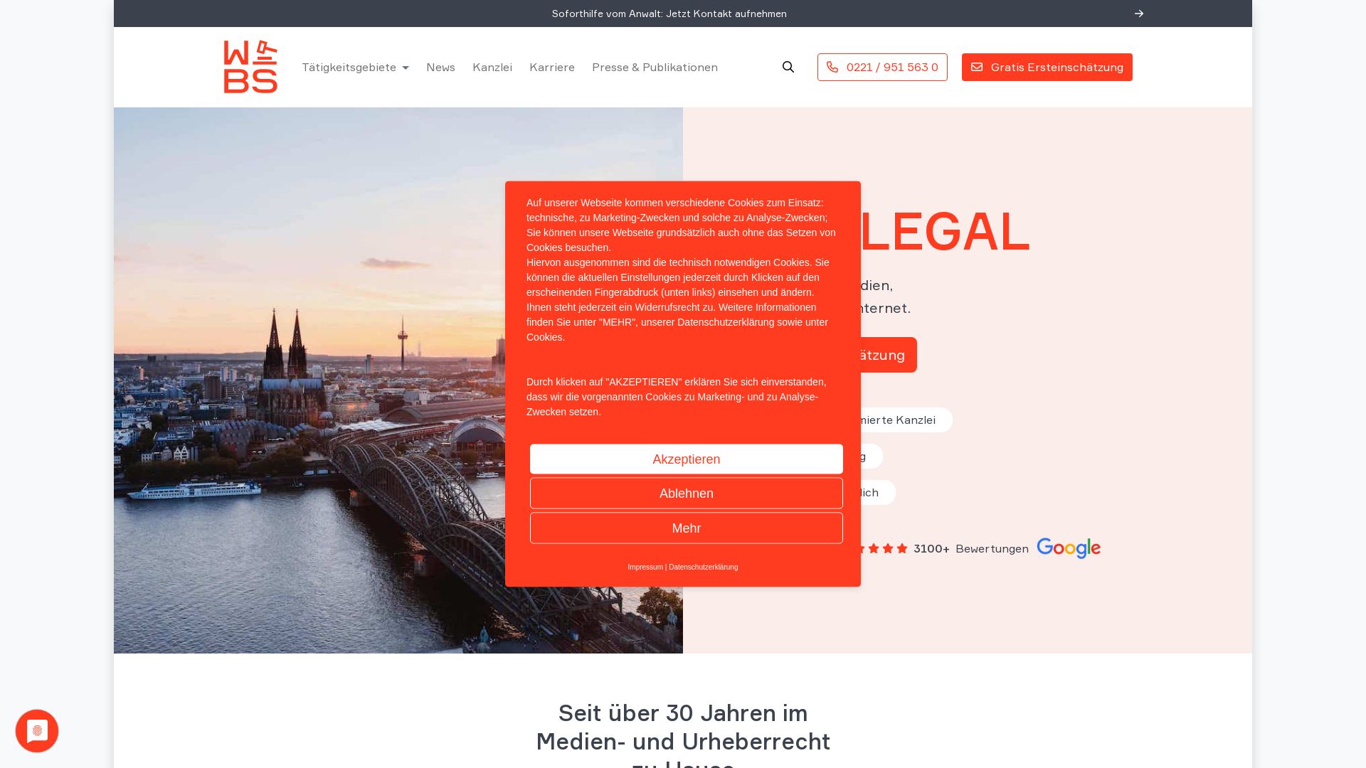 Website status wbs-law.de is   ONLINE