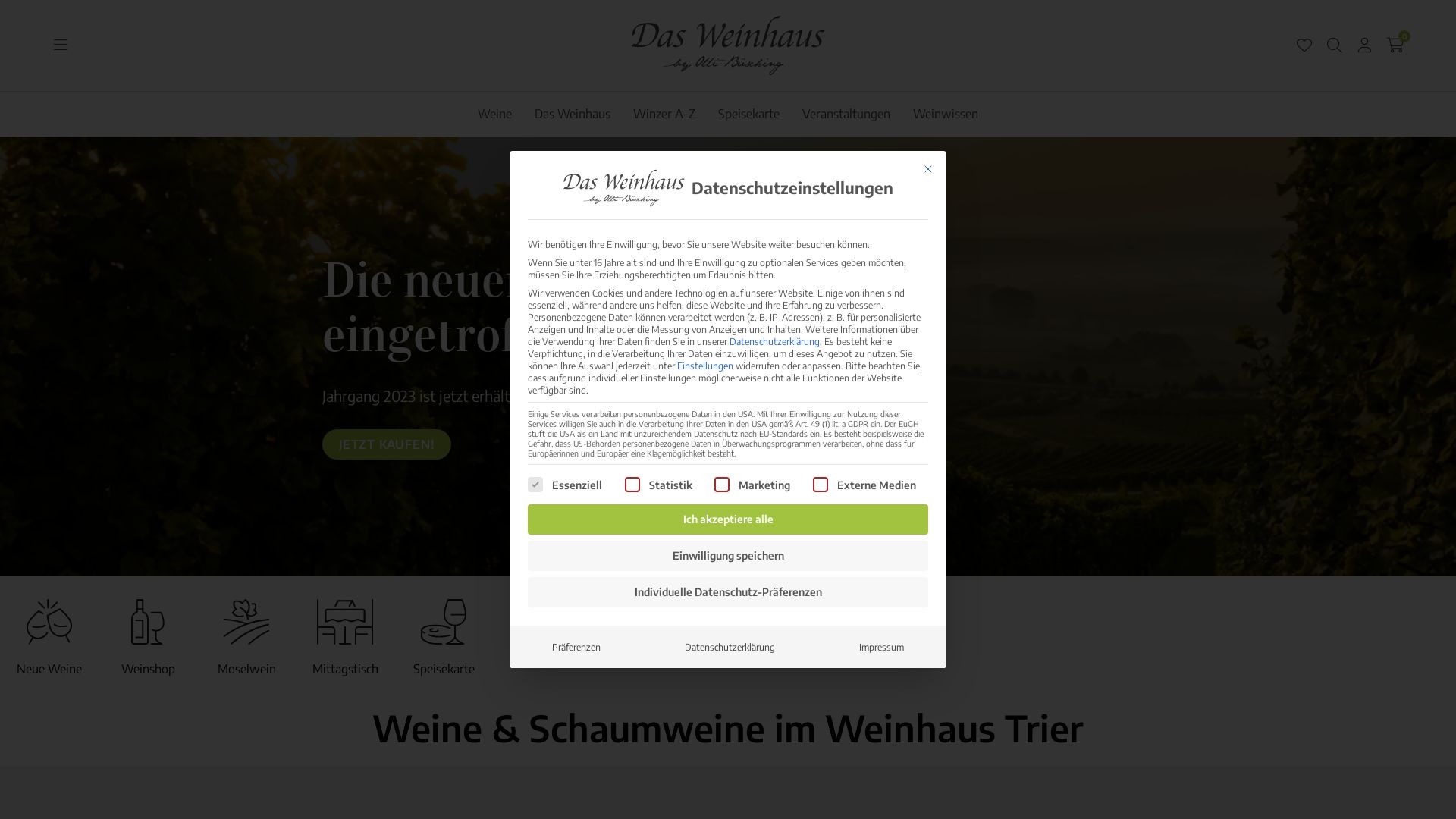 Website status weinhaus-trier.de is   ONLINE