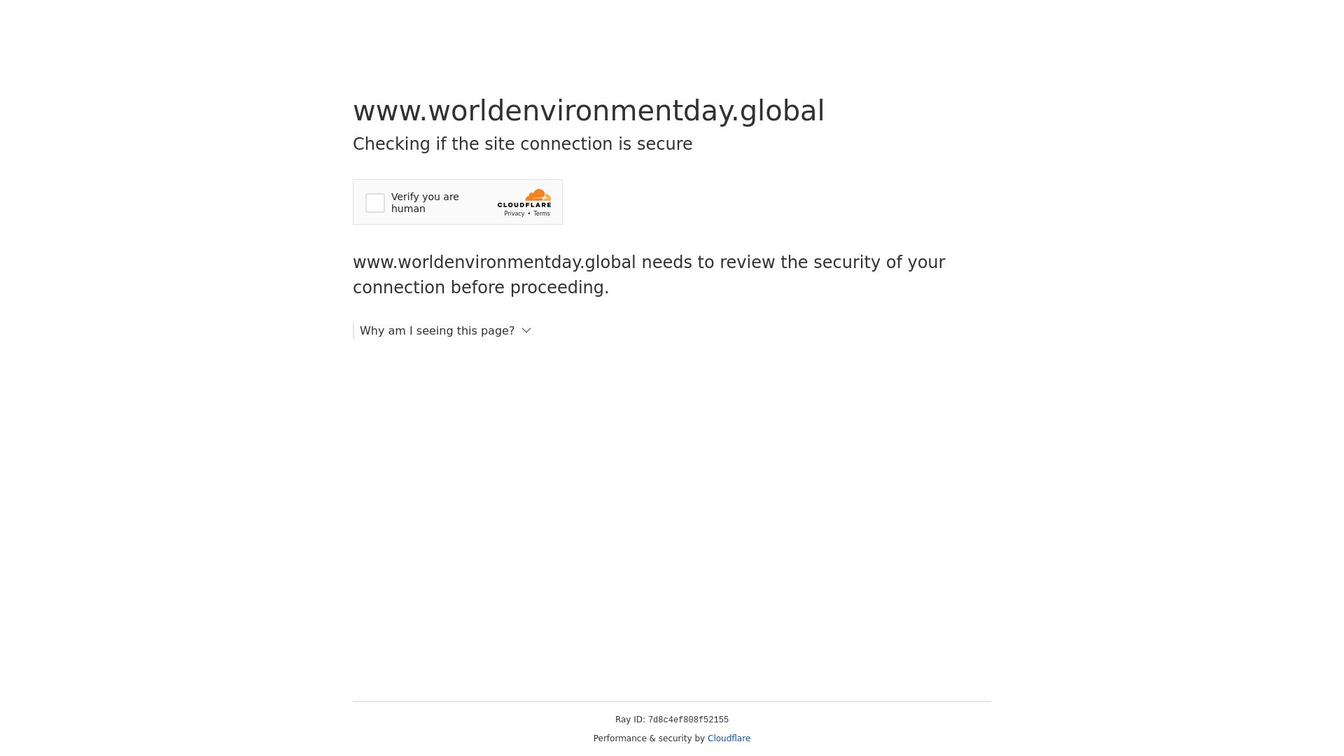 Website status worldenvironmentday.global is   ONLINE