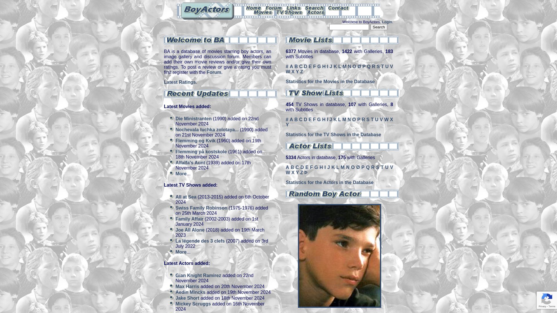 Website status www.boyactors.org.uk is   ONLINE