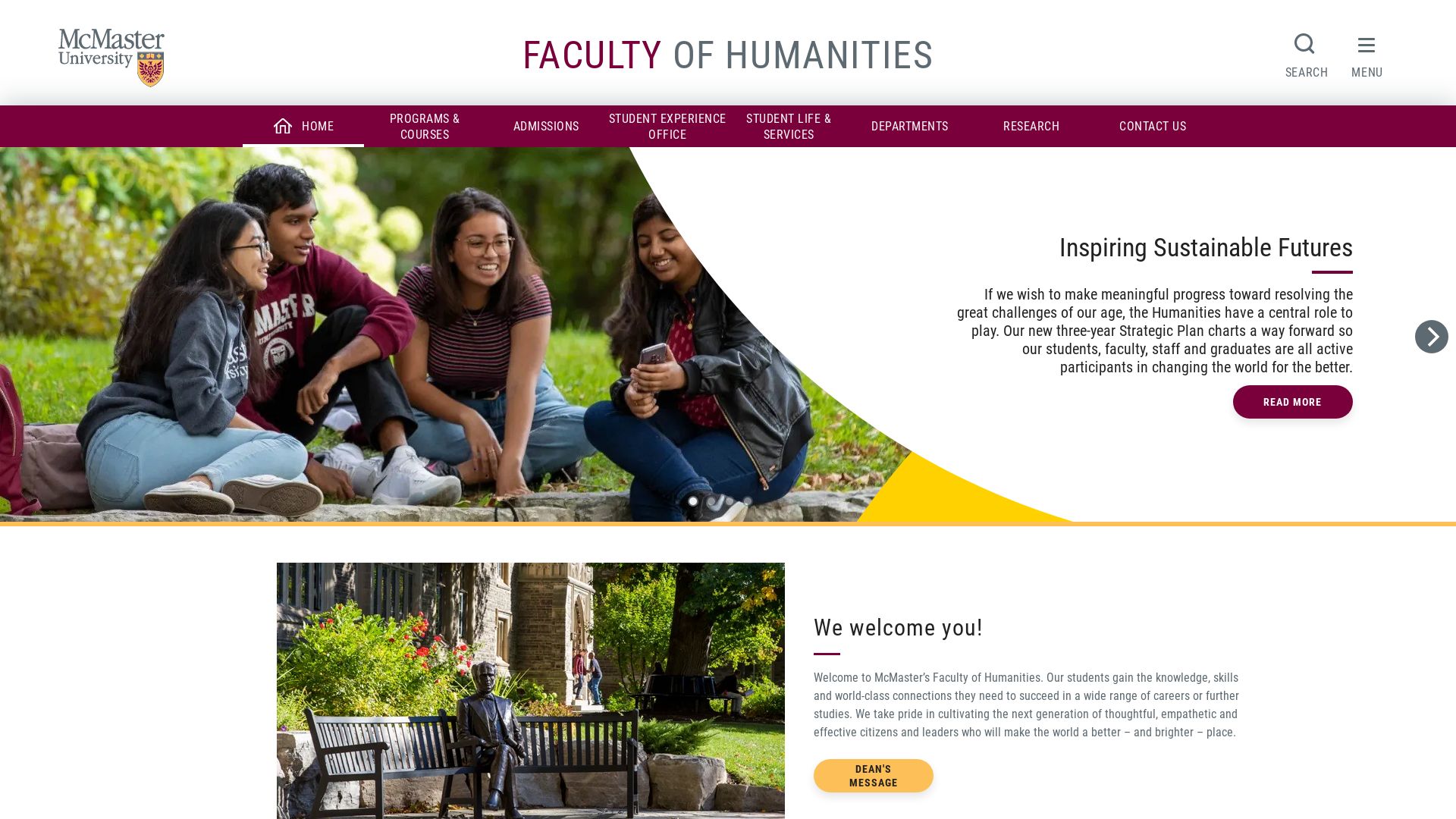 Website status www.humanities.mcmaster.ca is   ONLINE