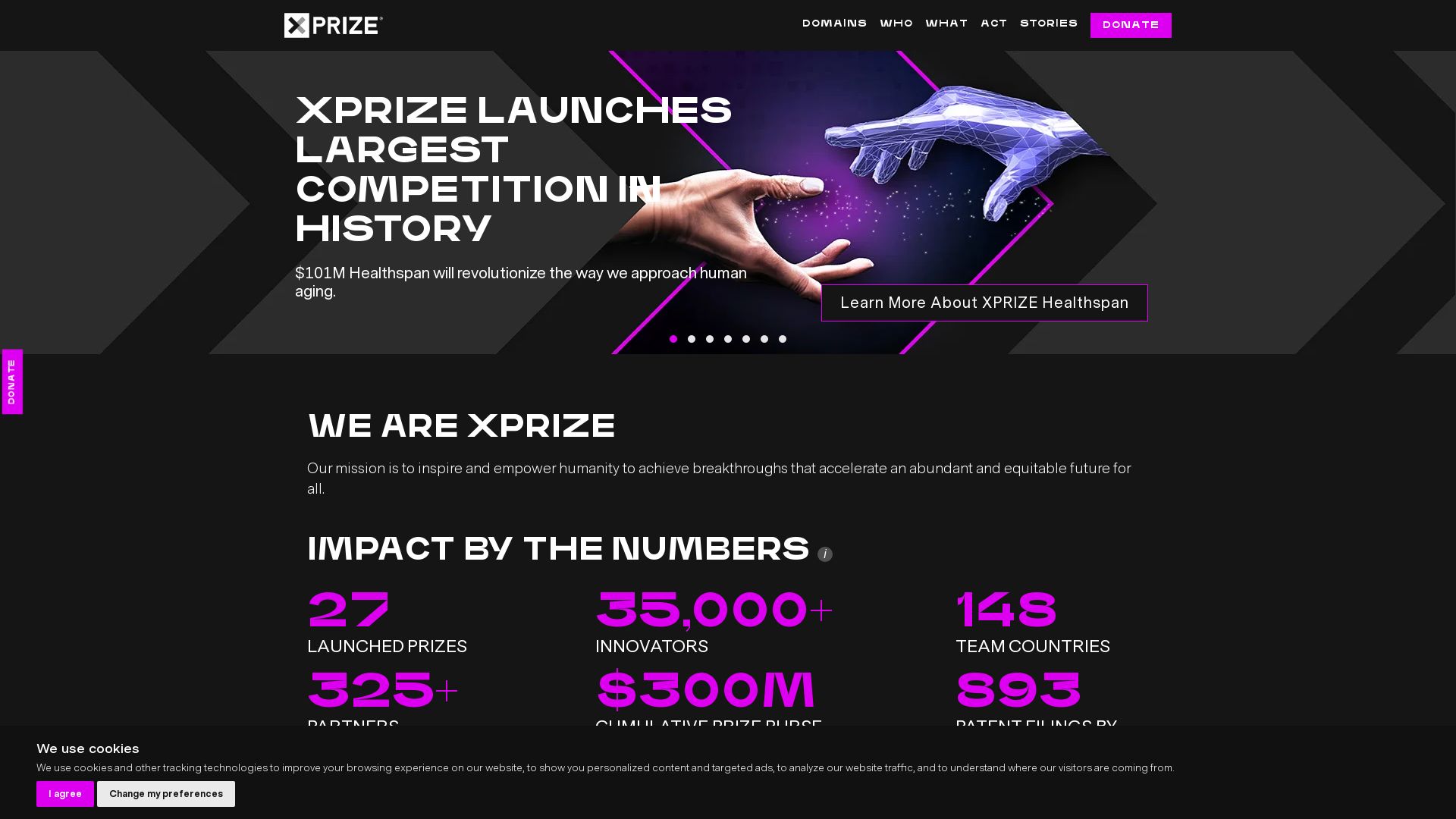 Website status xprize.org is   ONLINE