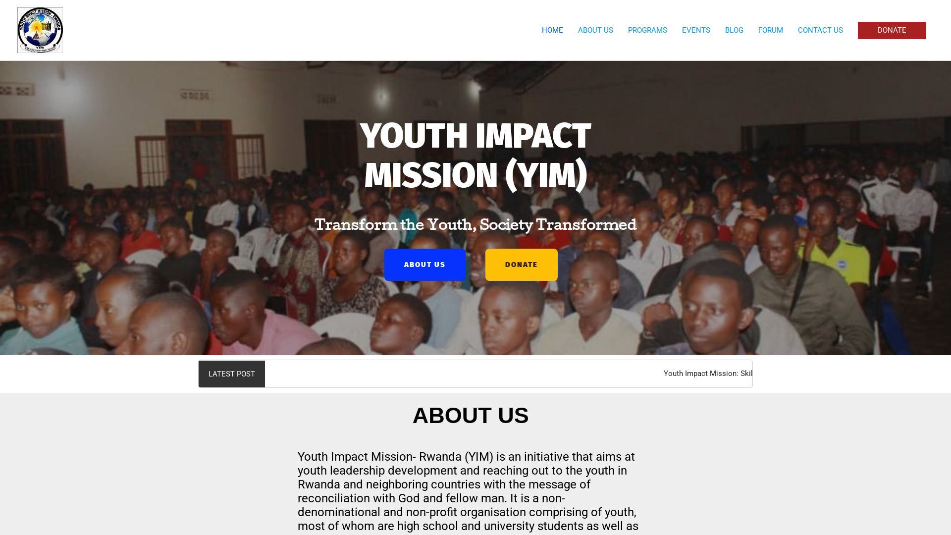 Website status yimafrica.org is   ONLINE