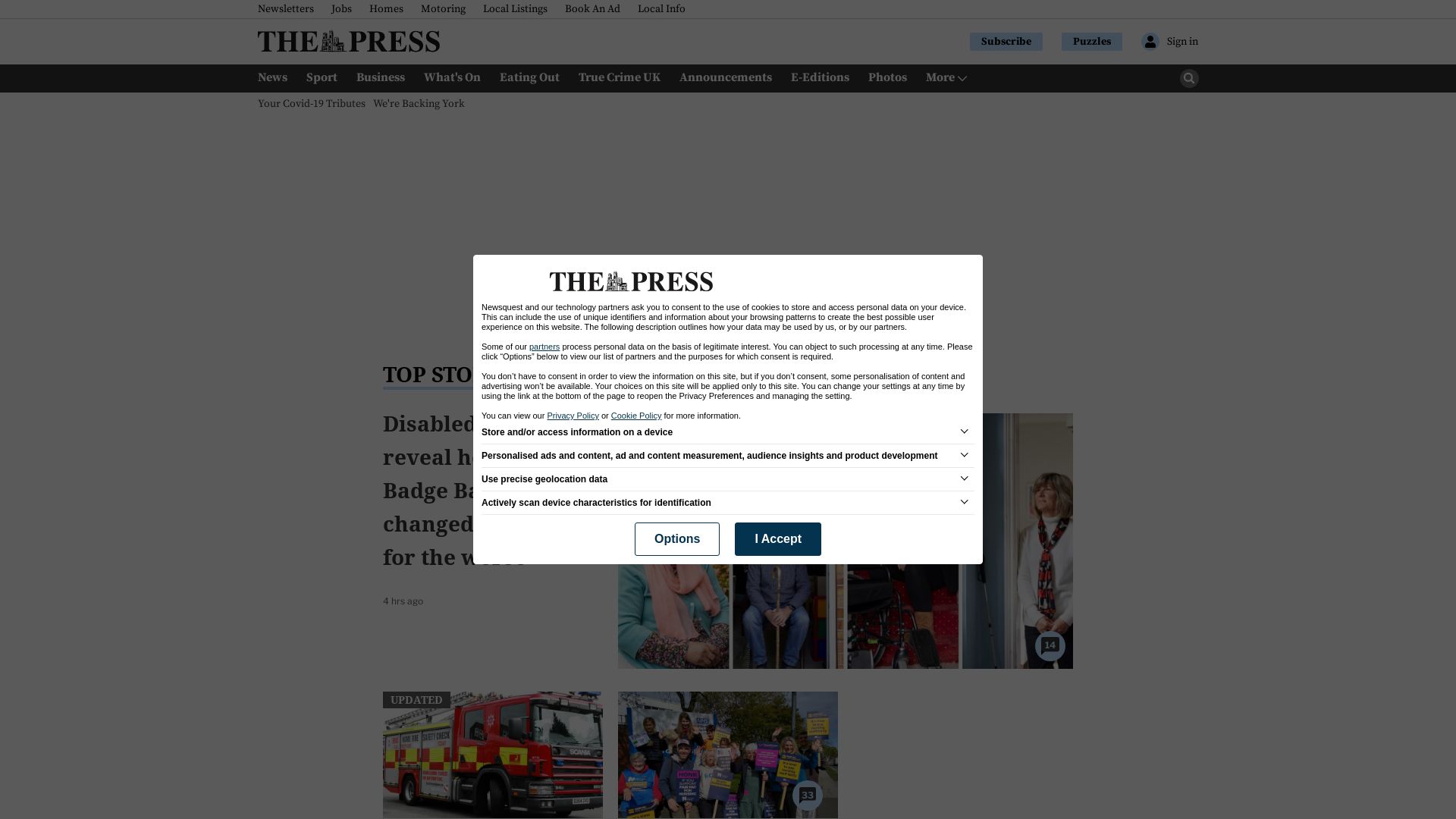 Website status yorkpress.co.uk is   ONLINE