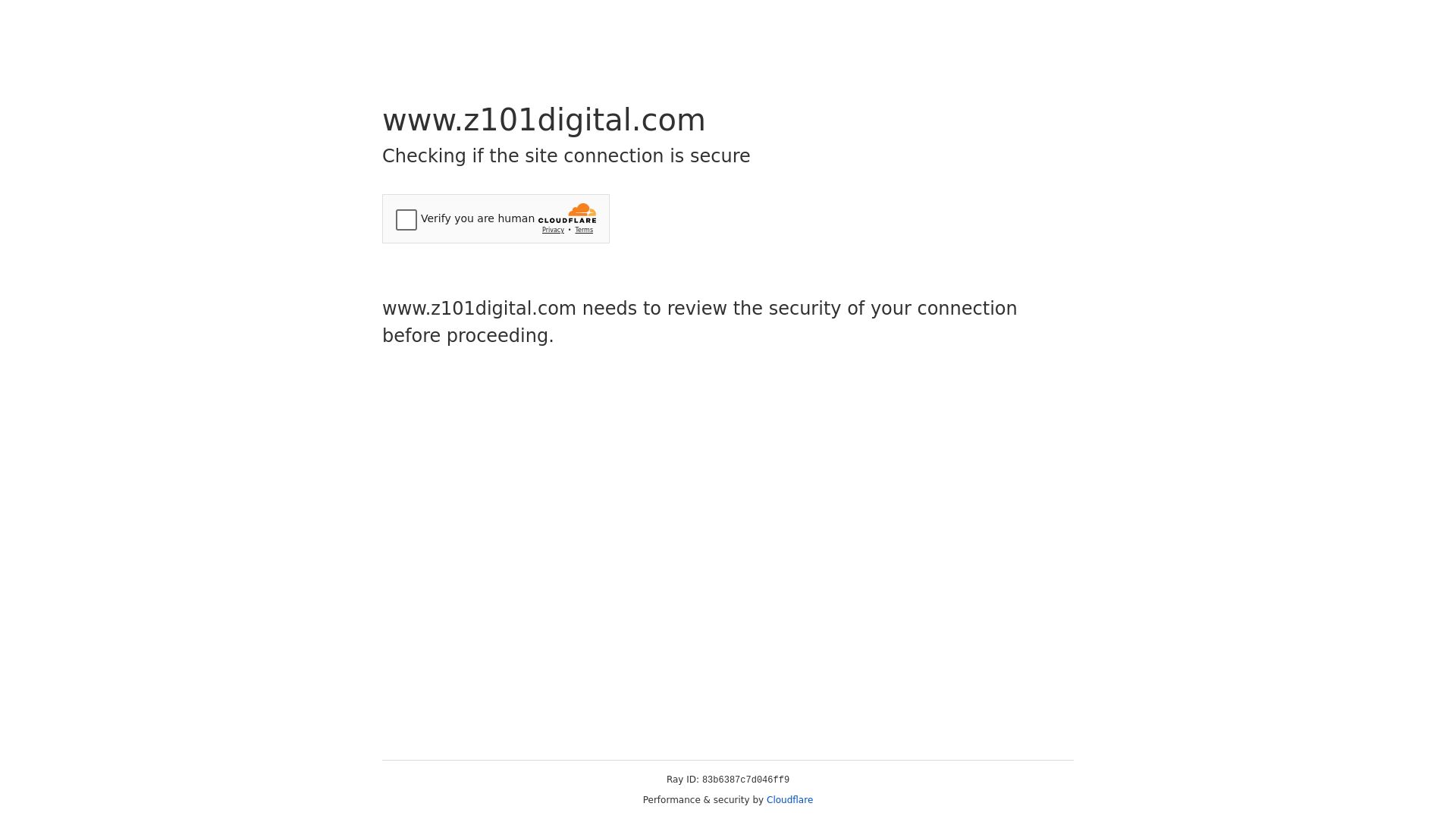 Website status z101digital.com is   ONLINE